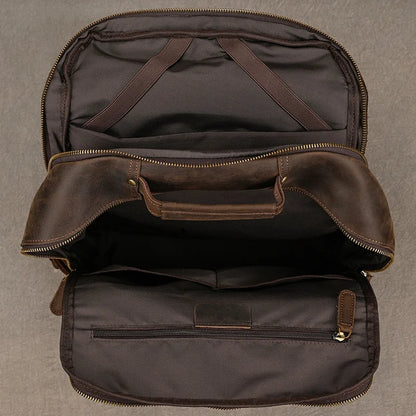 Sac a Dos Cuir Marron Homme