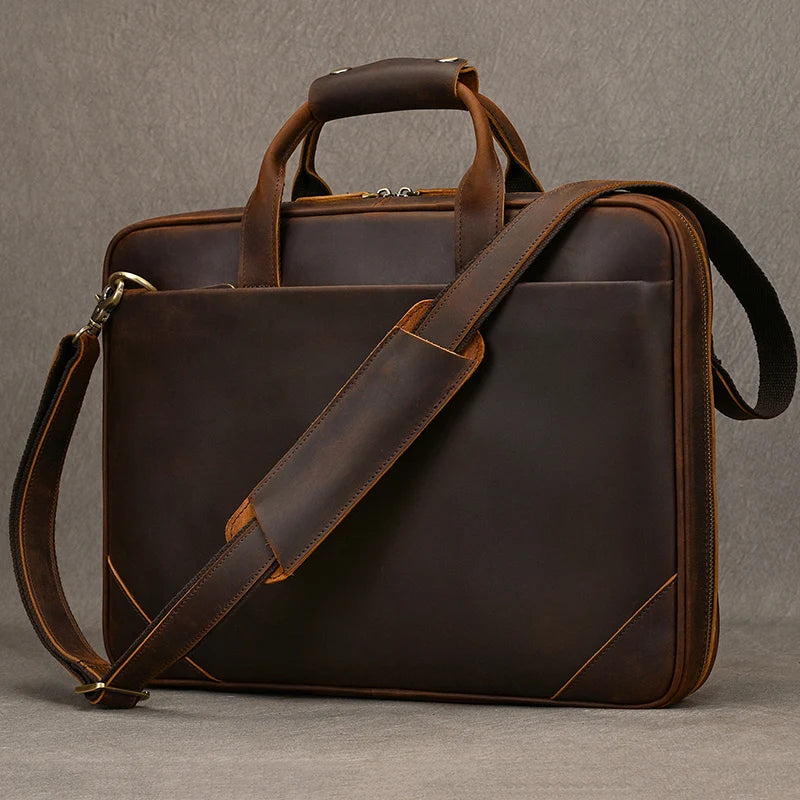 Sac Ordinateur Homme Cuir Marron