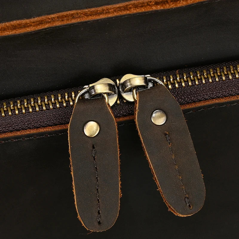 Sac Ordinateur en Cuir Homme Sergio
