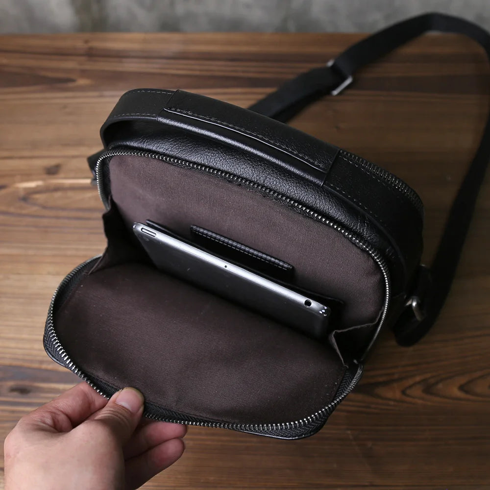 Sac Besace Noir Homme