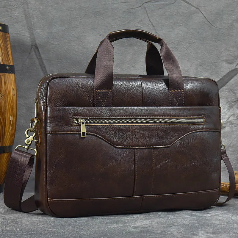 Sac Ordinateur Homme Cuir Noir
