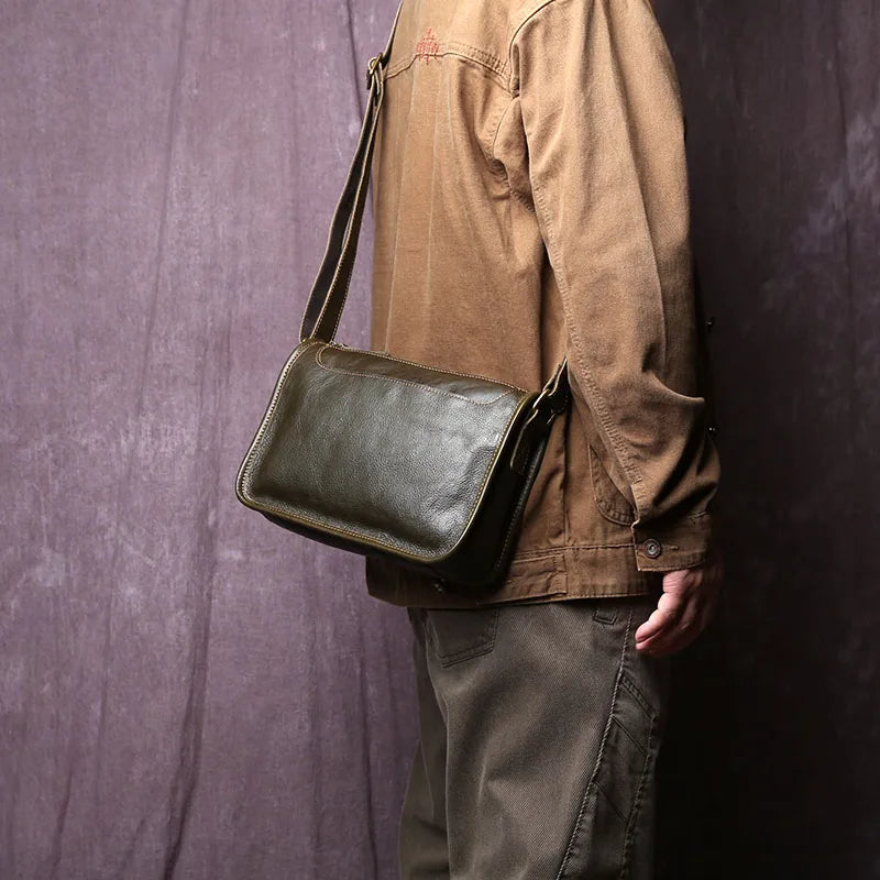 Sac Besace Homme Cuir Vintage