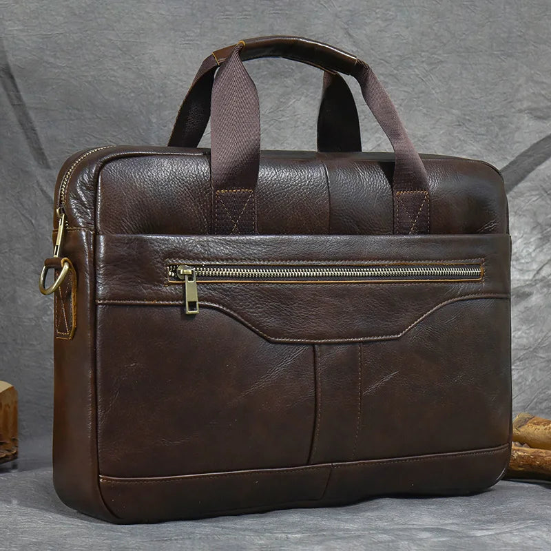 Sac Ordinateur Homme Cuir Noir