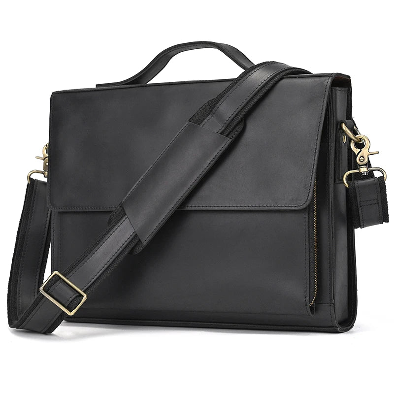 Sac Ordinateur en Cuir Homme Sergio