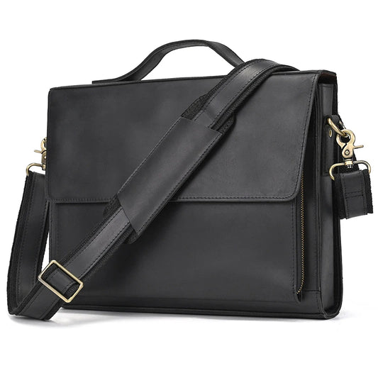 Sac Ordinateur en Cuir Homme Sergio