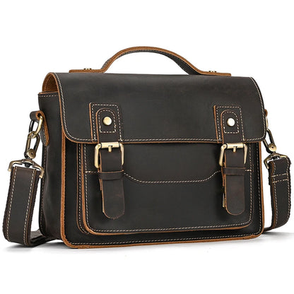Sac Bandoulière Cuir Noir Homme
