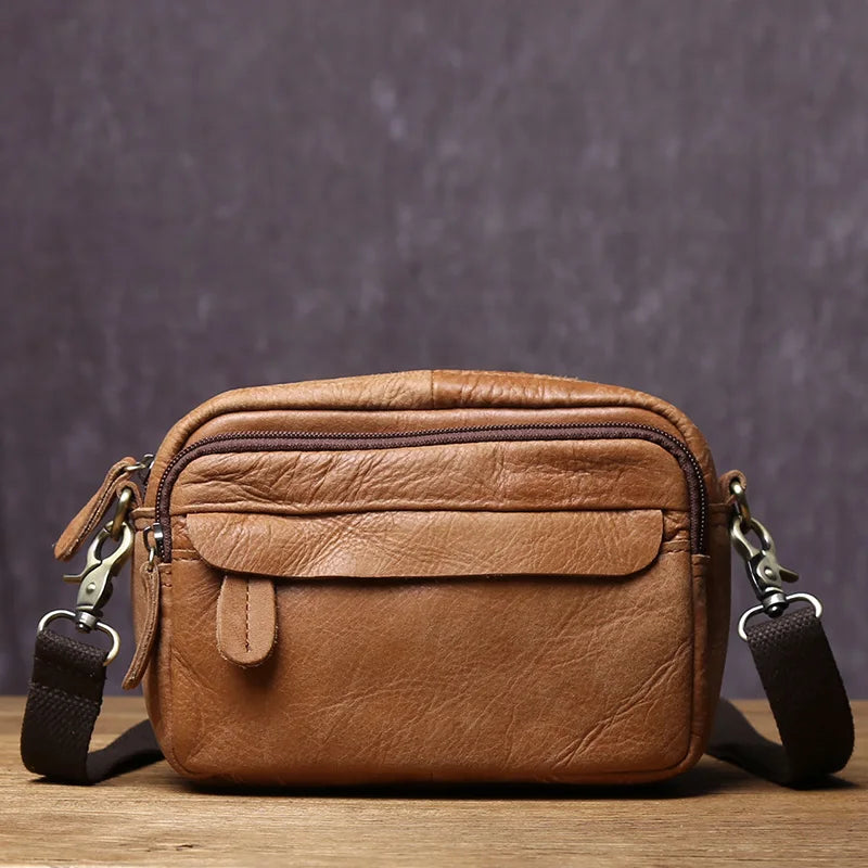 Sac Besace Homme Cuir Marron