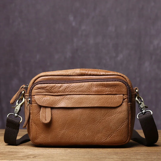 Sac Besace Homme Cuir Marron