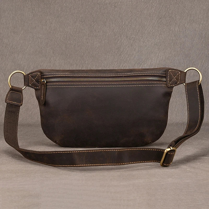 Sac Banane Homme Cuir Marron