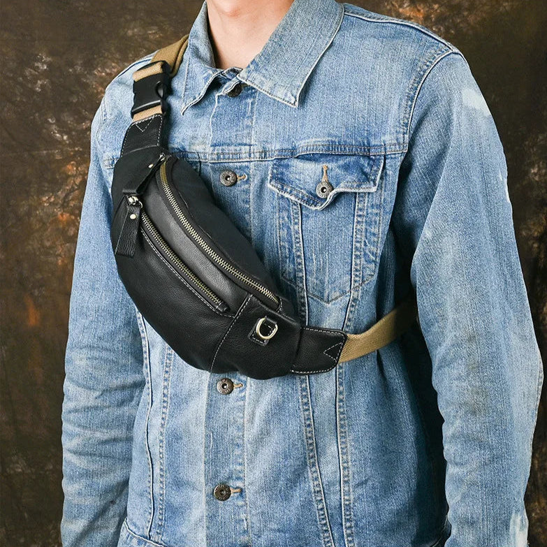 Sac Banane Cuir Homme Luxe
