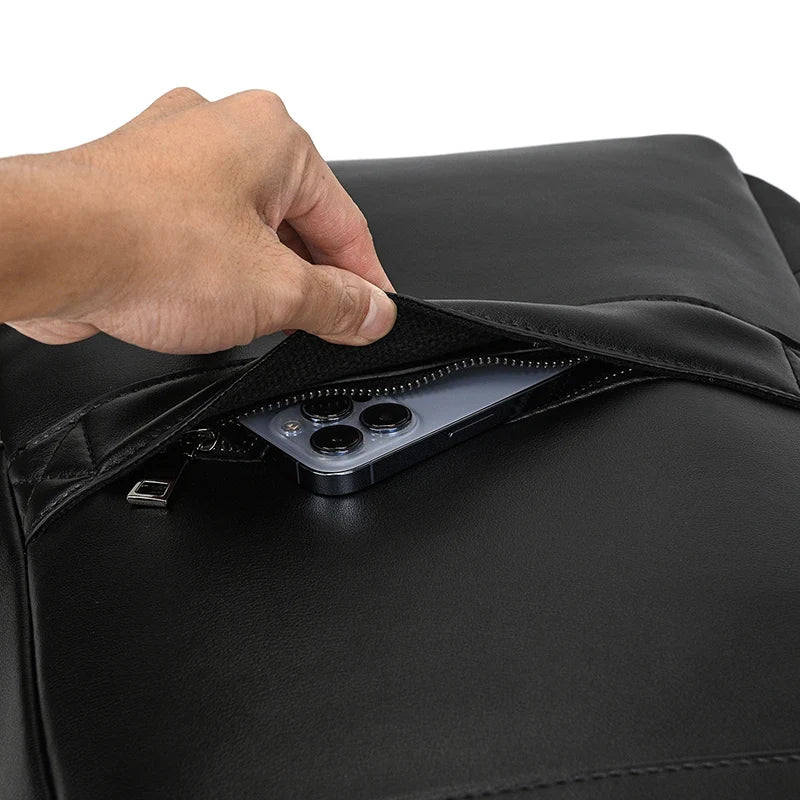 Sac a Dos Cuir Noir Homme