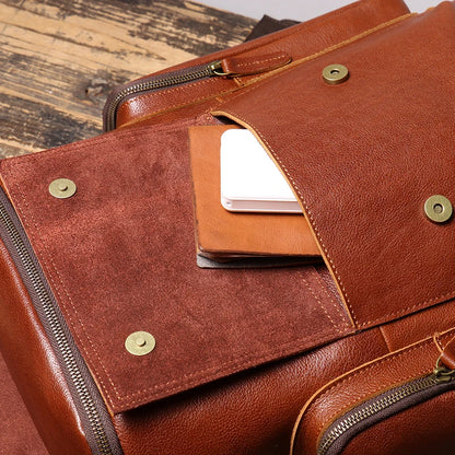 Sac a Dos en Cuir Marron Homme