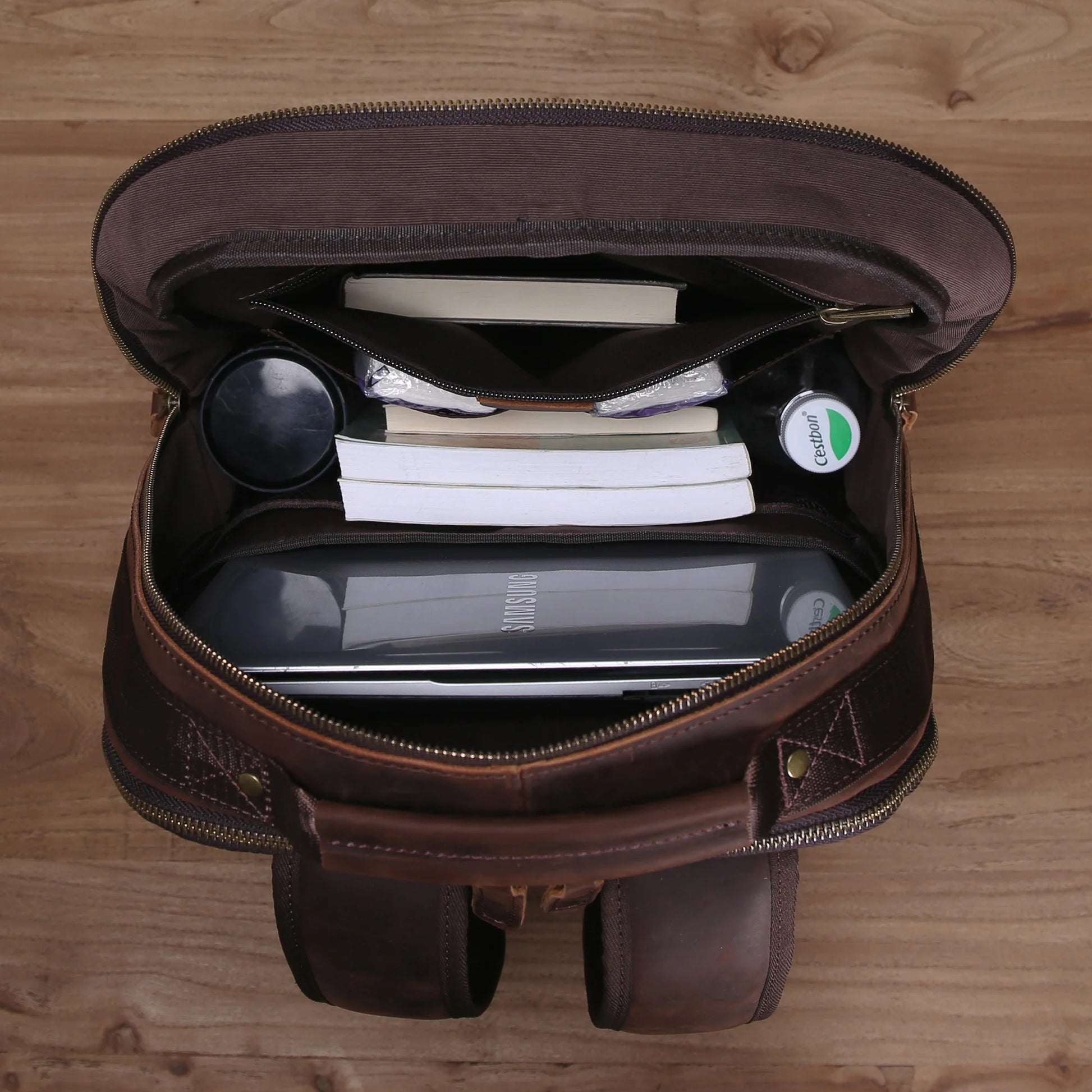 Sac a Dos Cuir Ordinateur Homme