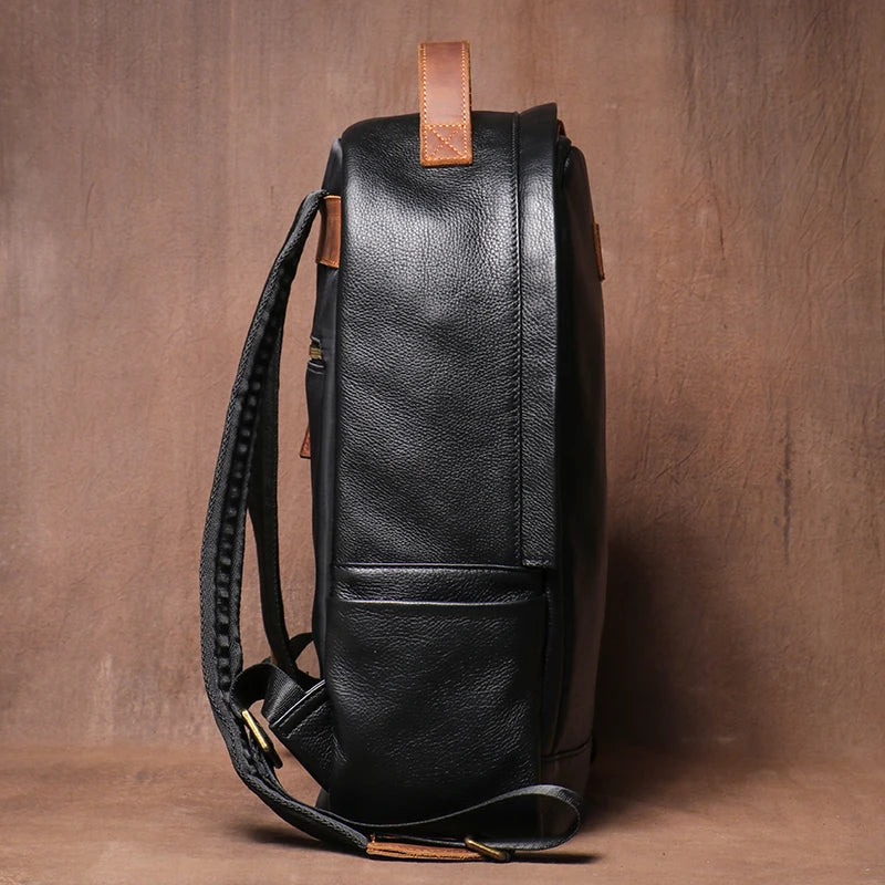 Sac a Dos en Cuir Noir Homme