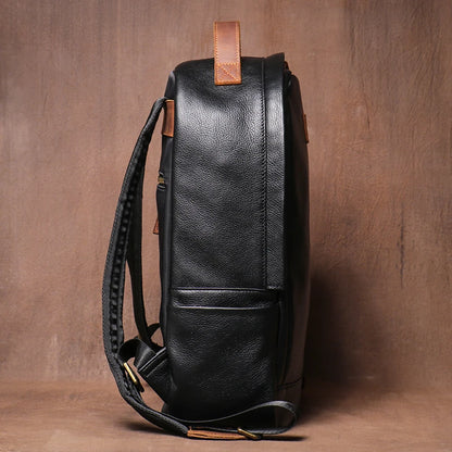 Sac a Dos en Cuir Noir Homme