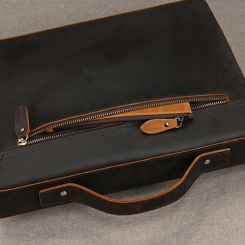 Sac Ordinateur en Cuir Homme Sergio