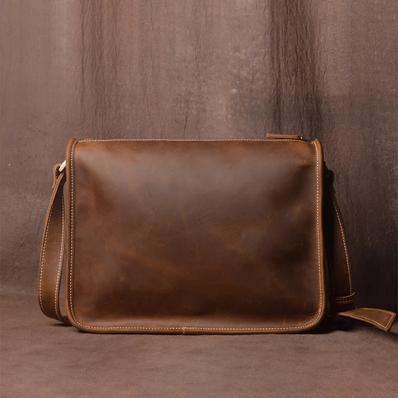 Sac Bandoulière Cuir Marron Homme Julien