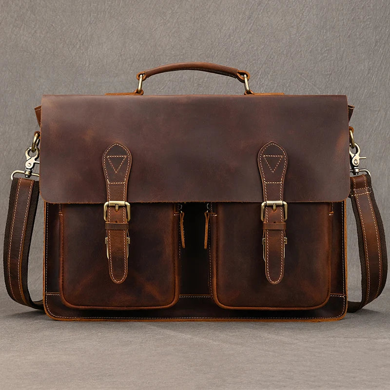 Sac Ordinateur en Cuir Homme
