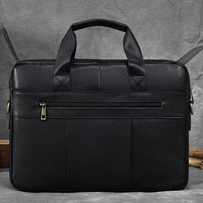 Sac Ordinateur Homme Cuir Noir
