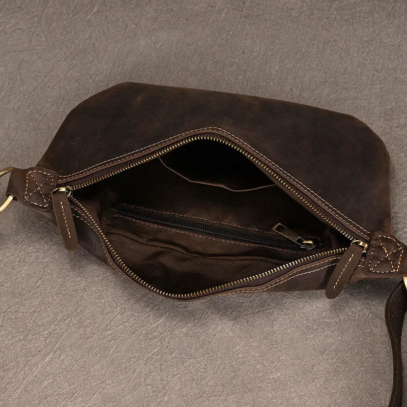 Sac Banane Homme Cuir Marron