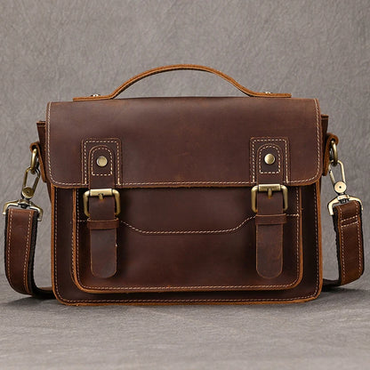 Sac Bandoulière Cuir Noir Homme