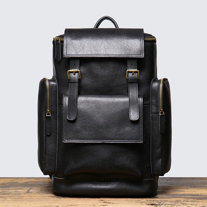Sac a Dos en Cuir Marron Homme
