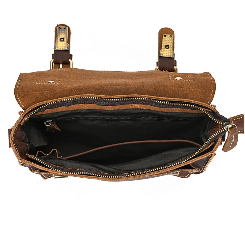 Sac Bandoulière Cuir Noir Homme