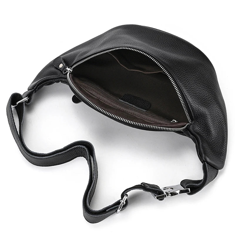 Sacoche Banane Cuir Homme