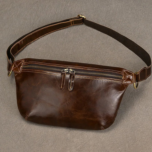 Sac Banane Homme Cuir Marron