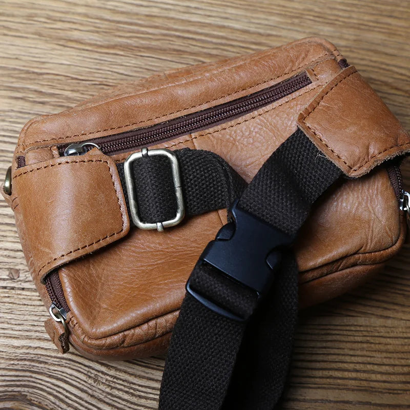 Sac Besace Homme Cuir Marron