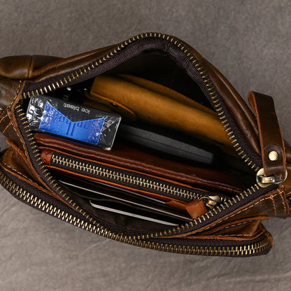 Sac Banane Homme Cuir Noir