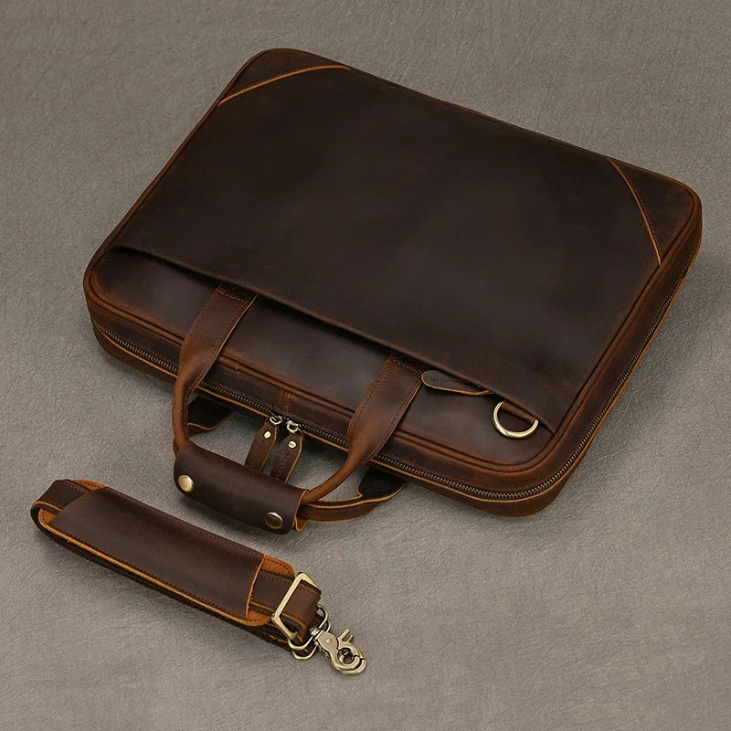 Sac Ordinateur Homme Cuir Marron