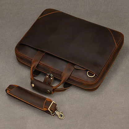 Sac Ordinateur Homme Cuir Marron