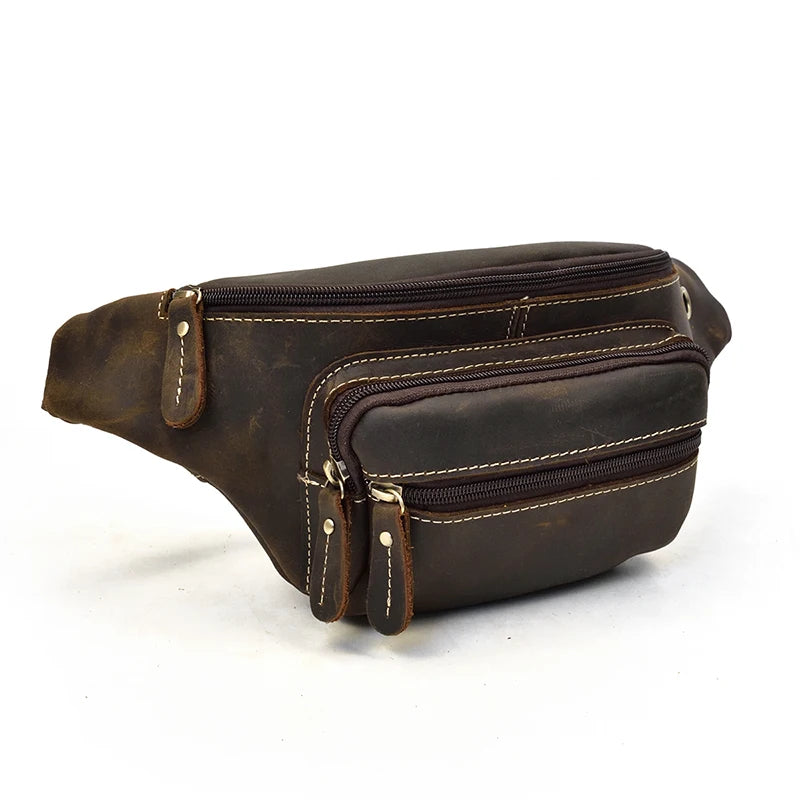 Sacoche Banane en Cuir Homme