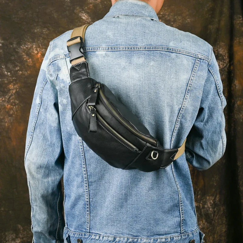 Sac Banane Cuir Homme Luxe