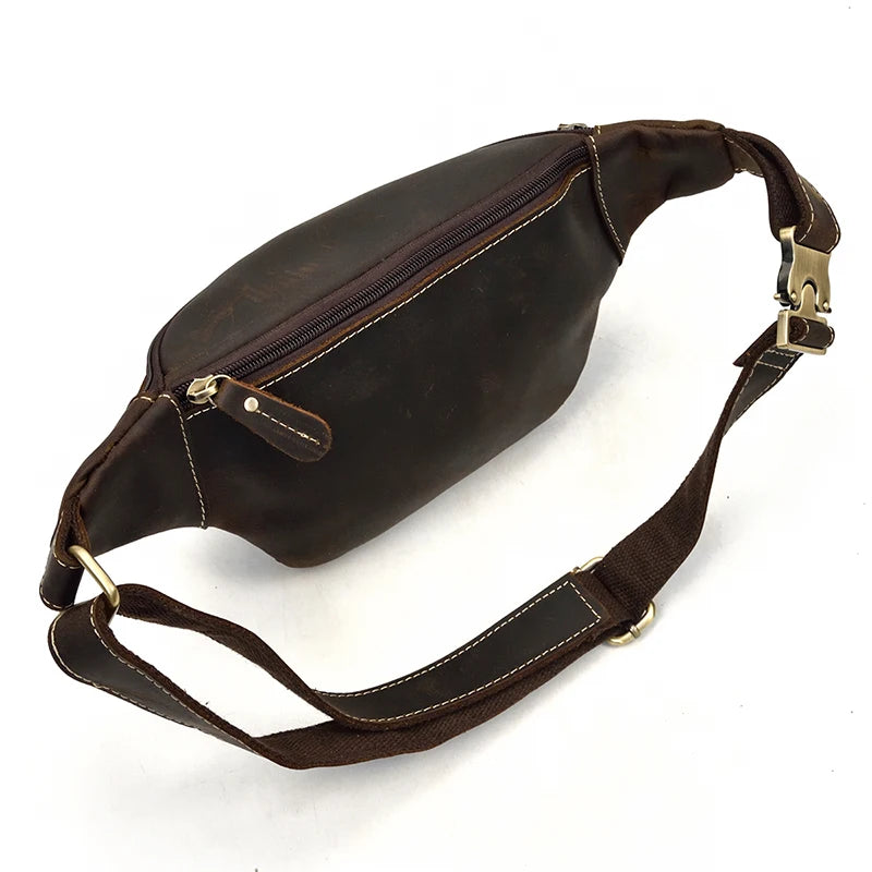 Sacoche Banane en Cuir Homme
