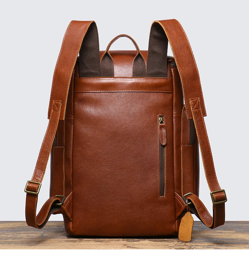 Sac a Dos en Cuir Marron Homme