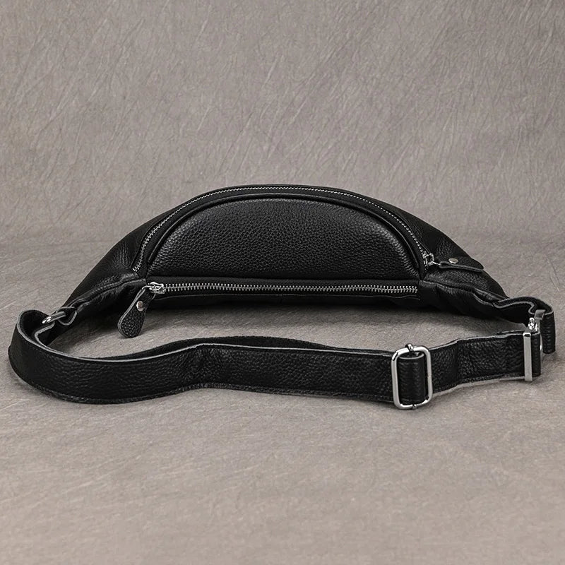 Sacoche Banane Cuir Homme