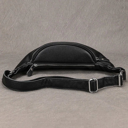 Sacoche Banane Cuir Homme