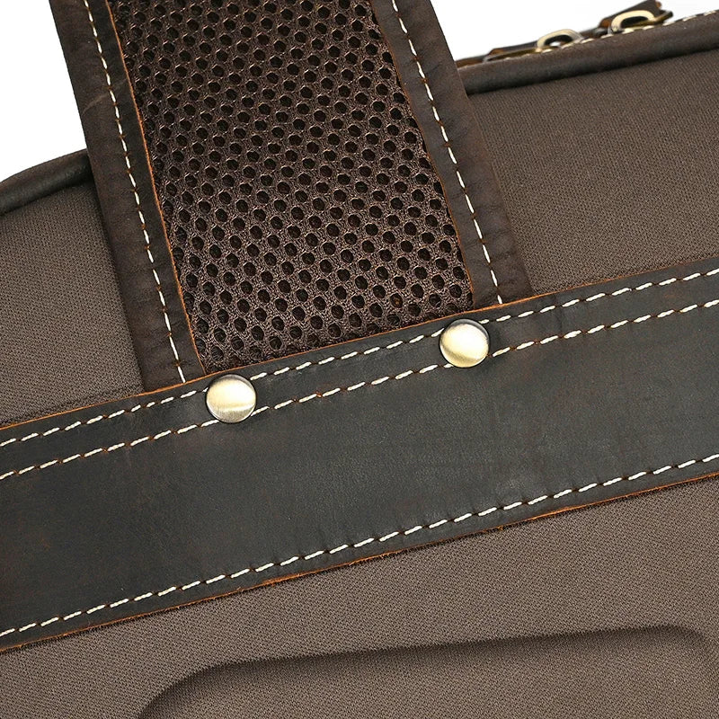 Sac a Dos Cuir Noir Homme Alex