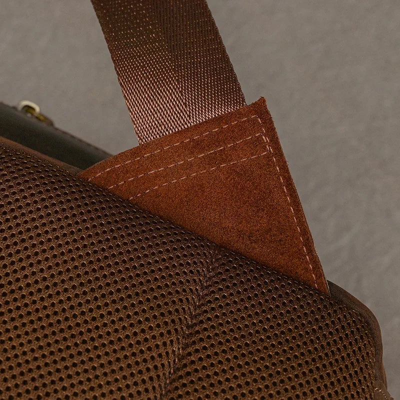 Sac a Dos Cuir Marron Homme