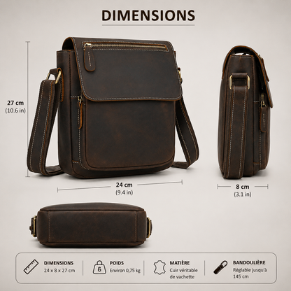 Sac Bandoulière Besace Homme