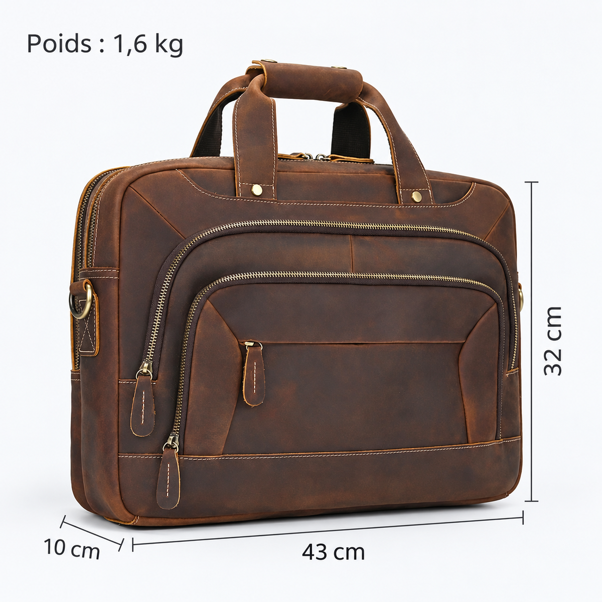 Sac Bandoulière Ordinateur Homme - Leonel