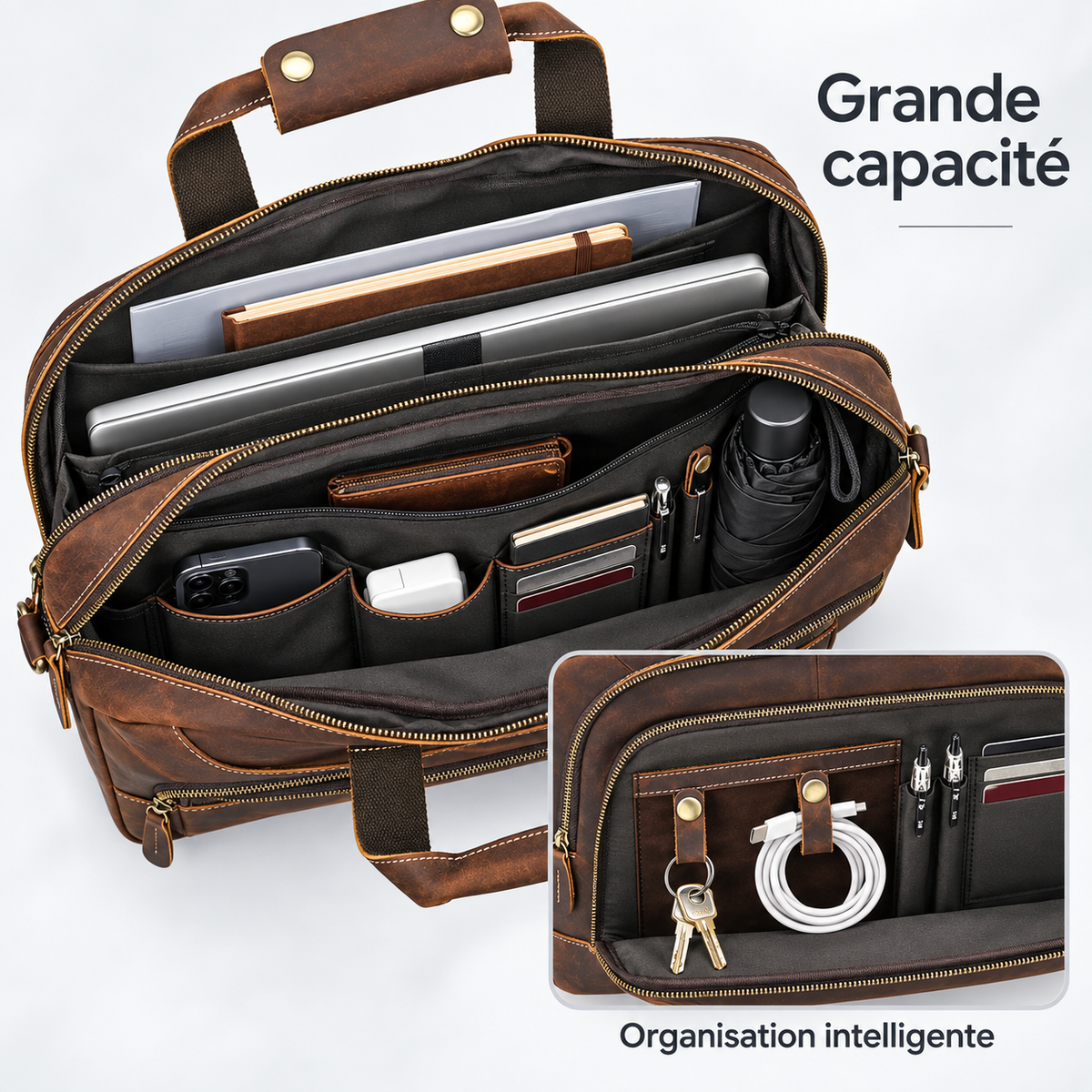 Sac Bandoulière Ordinateur Homme - Leonel