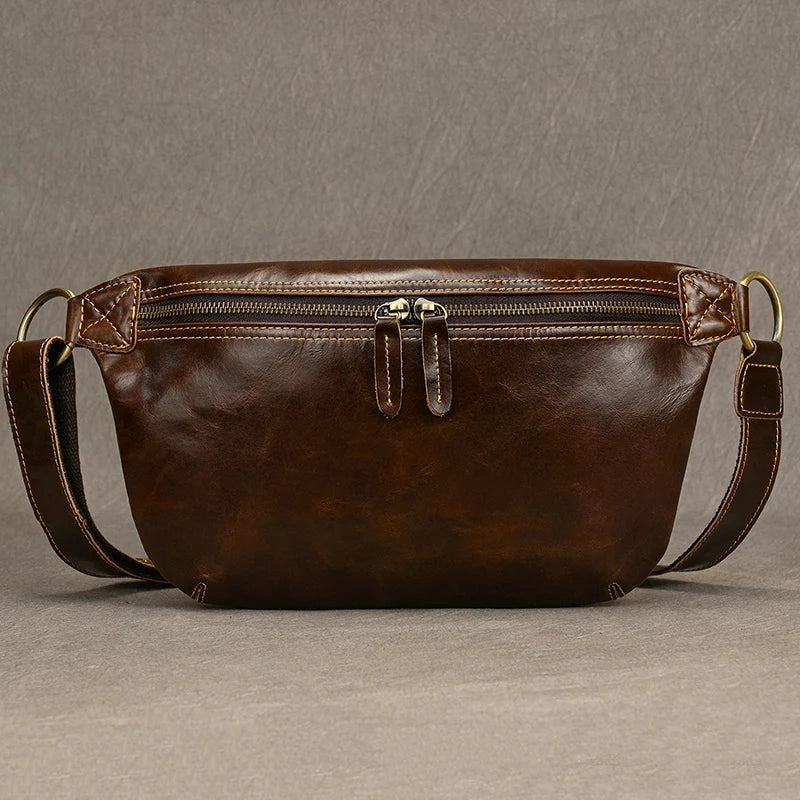 Sac Banane Homme Cuir Marron