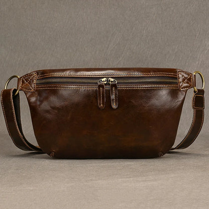 Sac Banane Homme Cuir Marron