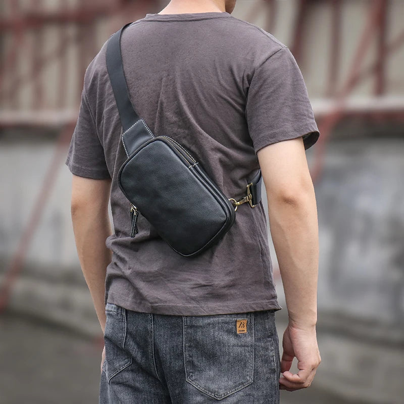 Sacoche Banane Cuir pour Homme