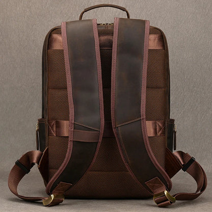 Sac a Dos Cuir Marron Homme