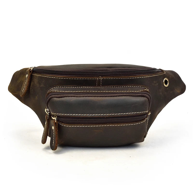 Sacoche Banane en Cuir Homme
