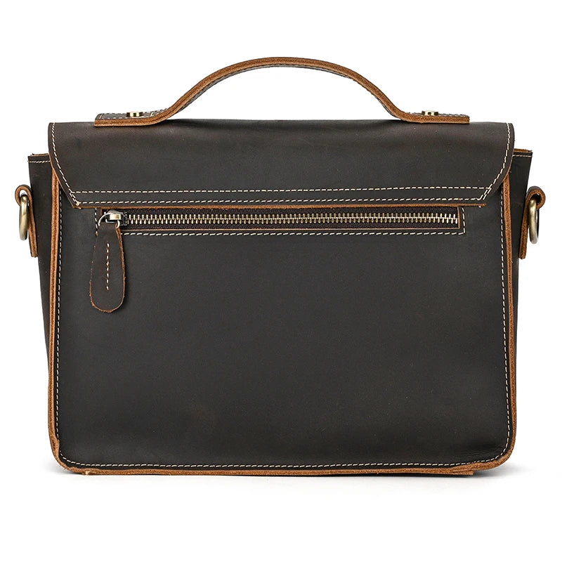 Sac Bandoulière Cuir Noir Homme